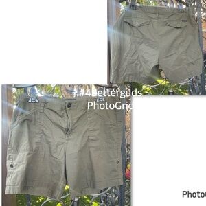 Sanctuary Roll Tab Convertible Button Front Cotton Poplin Shorts 32